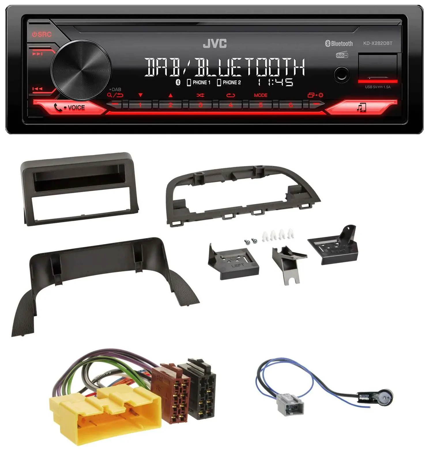 Автомагнитола для Mazda 3 (2013–2019) JVC Bluetooth USB DAB MP3