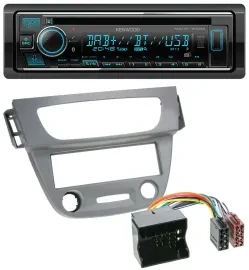 Kenwood MP3 Bluetooth DAB USB CD Autoradio für Renault Megane 3 Quadlock 09-14 g