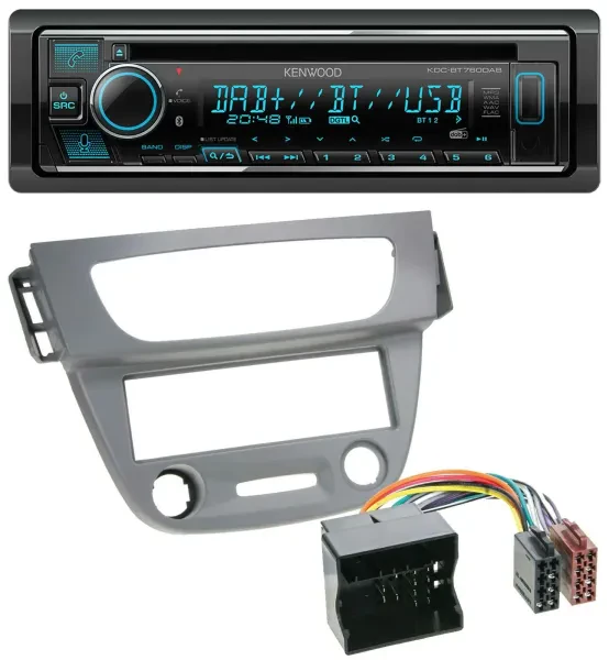 Kenwood MP3 Bluetooth DAB USB CD Autoradio für Renault Megane 3 Quadlock 09-14 g