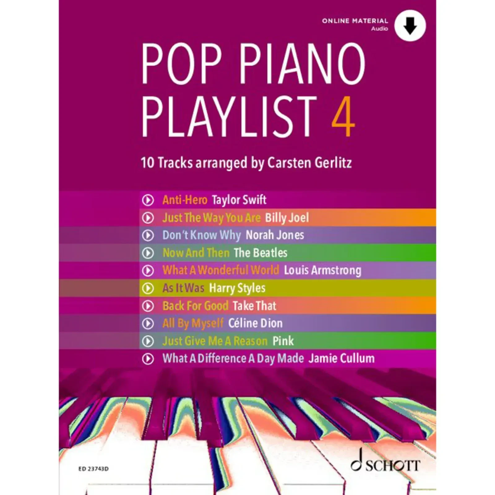 Сборник песен Schott Music Pop Piano Playlist 4