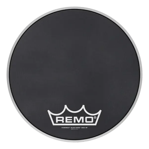 Пластик для барабана Remo 14" Powermax Black Suede Crimplock