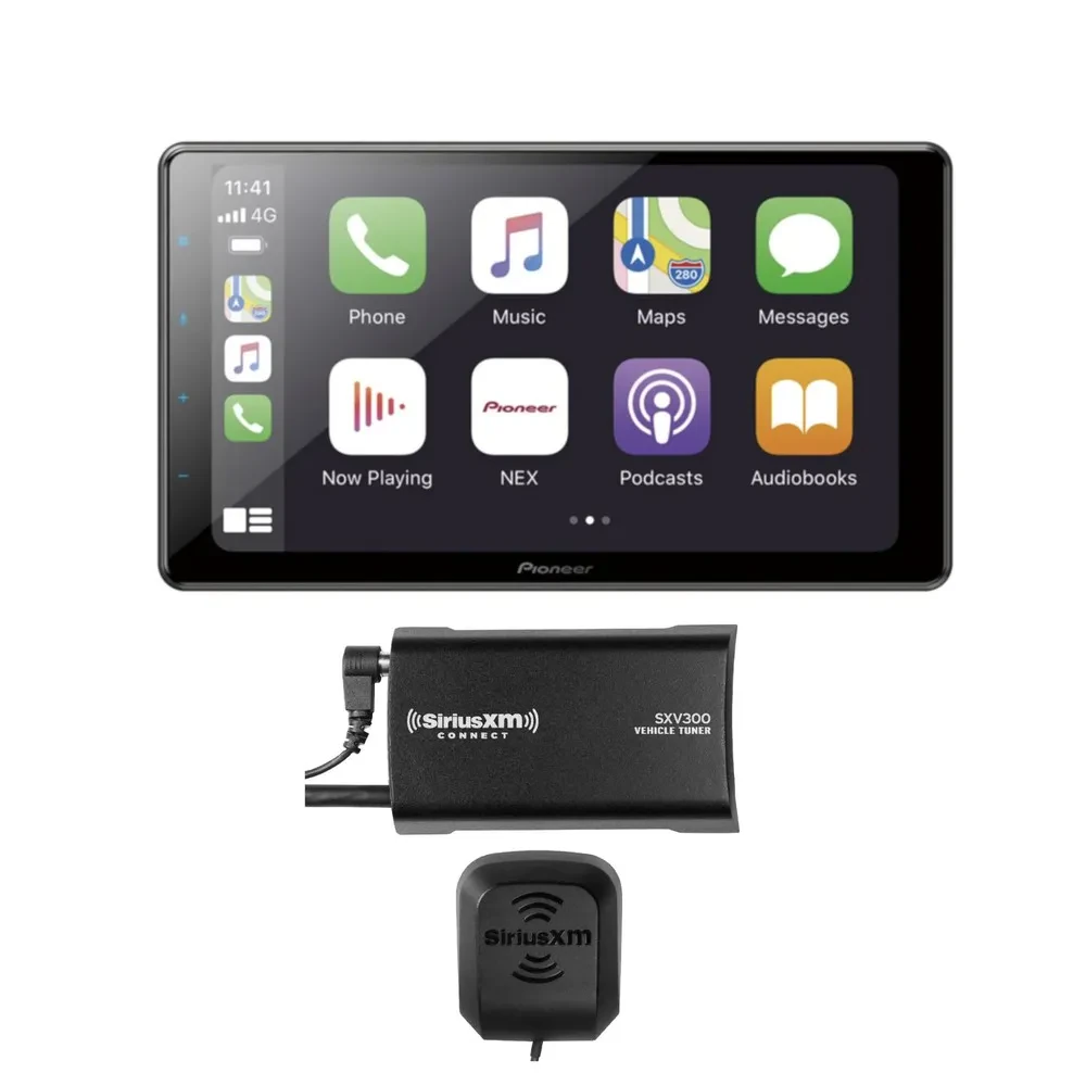 Автомагнитола Pioneer DMH-WC6600NEX 9" HD сенсорный дисплей, 1-DIN модульная конструкция, с SiriusXM SXV300v1, Alexa