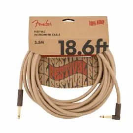 Инструментальный кабель Fender Festival Hemp Instrument Cable 18.6 Feet