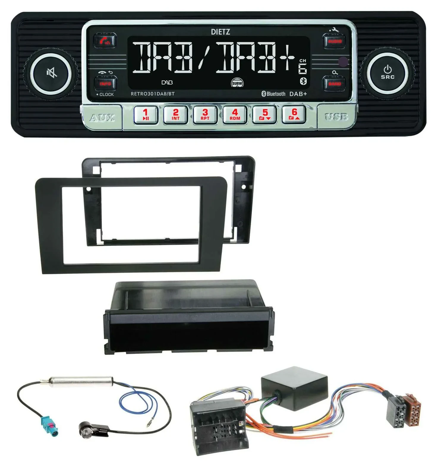 Автомагнитола для Audi A3 8P (2006–2012) Dietz USB, DAB, MP3, Bluetooth