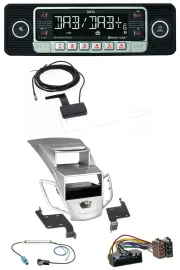 Dietz DAB Bluetooth USB MP3 Autoradio für Ford Fiesta Display 10-17 silber