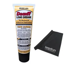 Caig DeoxIT D-L260-N8 Lithiumfett Tube partikelfrei mit keepdrum Mikrofasertuch