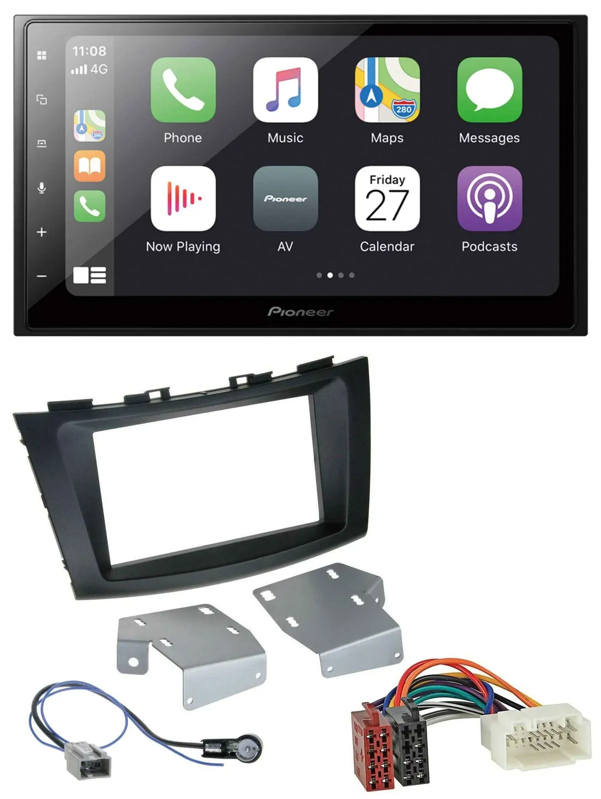 Pioneer MP3 Bluetooth DAB 2DIN USB Autoradio für Suzuki Swift (ab 2010)