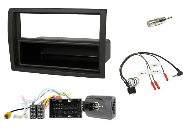 Einbauset Lenkradadapter DIN Autoradio für Citroen Jumper 2014-2021 schwarz