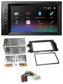 Pioneer DAB MP3 2DIN Bluetooth USB Autoradio für Fiat Sedici Suzuki SX 4 ab 06