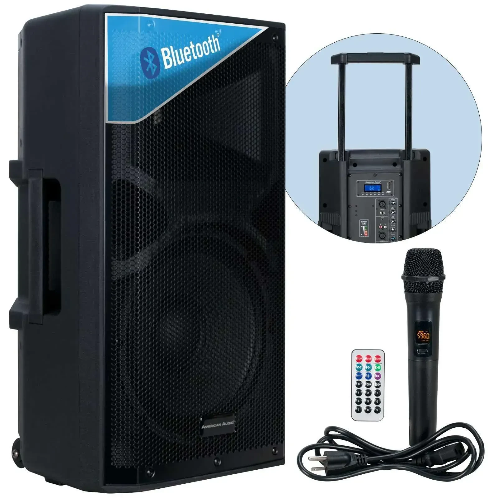Активная акустическая система для DJ American Audio APX12 GO BT 12" 200W, Bluetooth, аккумулятор, с микрофоном