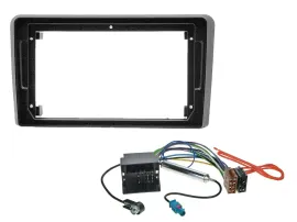 Radioeinbauset für 9 Zoll Autoradio für Audi A3 8P 2006-2013 Quadlock schwarz