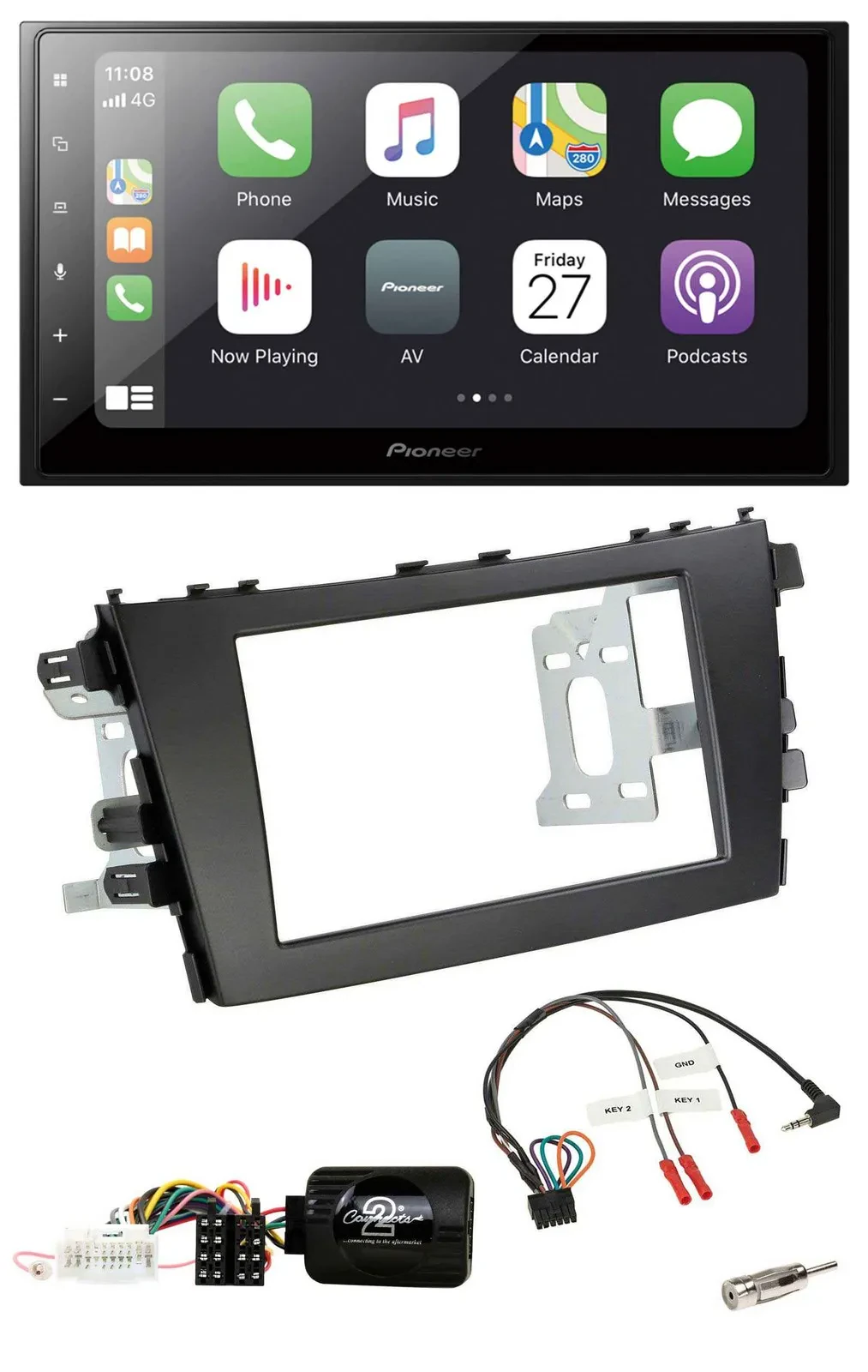 Автомагнитола для Suzuki Celerio LF Pioneer 2DIN, Bluetooth, DAB, USB