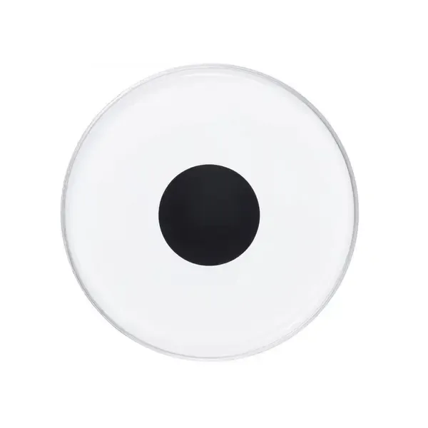 Пластик для барабана Flight 14" White Coated Black Dot