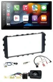 Автомагнитола Pioneer 2DIN, DAB, Bluetooth, USB, для Toyota Yaris 2006–2011, поддержка кнопок на руле