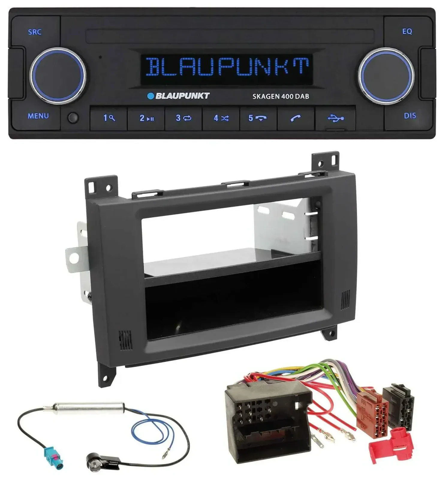 Blaupunkt DAB USB Bluetooth MP3 Autoradio für Mercedes Vito Viano 06-14 Rubberto