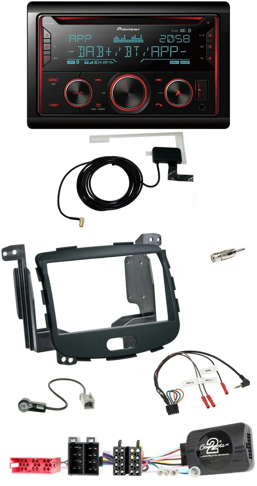 Автомагнитола для Hyundai i10 (2009–2013) Pioneer 2DIN, DAB, USB, CD, Bluetooth