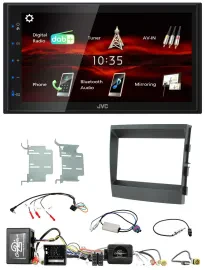 JVC USB Bluetooth Lenkrad DAB 2DIN Autoradio für Porsche Panamera MOST-Soundsyst
