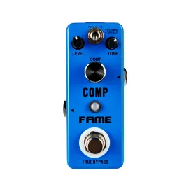LEF-333 Comp Kompakter Gitarren-Kompressor Vielseitige Sound-Modi Effektgerät
