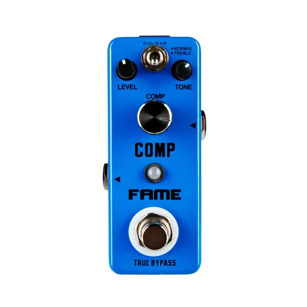 LEF-333 Comp Kompakter Gitarren-Kompressor Vielseitige Sound-Modi Effektgerät