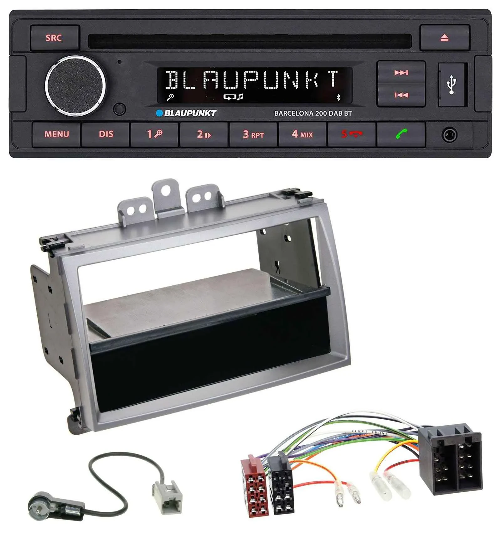 Blaupunkt USB DAB CD Bluetooth MP3 Autoradio für Hyundai i20 (08-11) Ablagefach