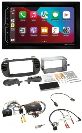 ESX 2DIN DAB USB Lenkrad Bluetooth Autoradio für Fiat 500 14-15 soft touch