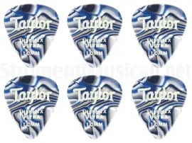 Медиаторы Taylor Premium 351 Thermex Ultra Blue Swirl 1.0 (6 штук)