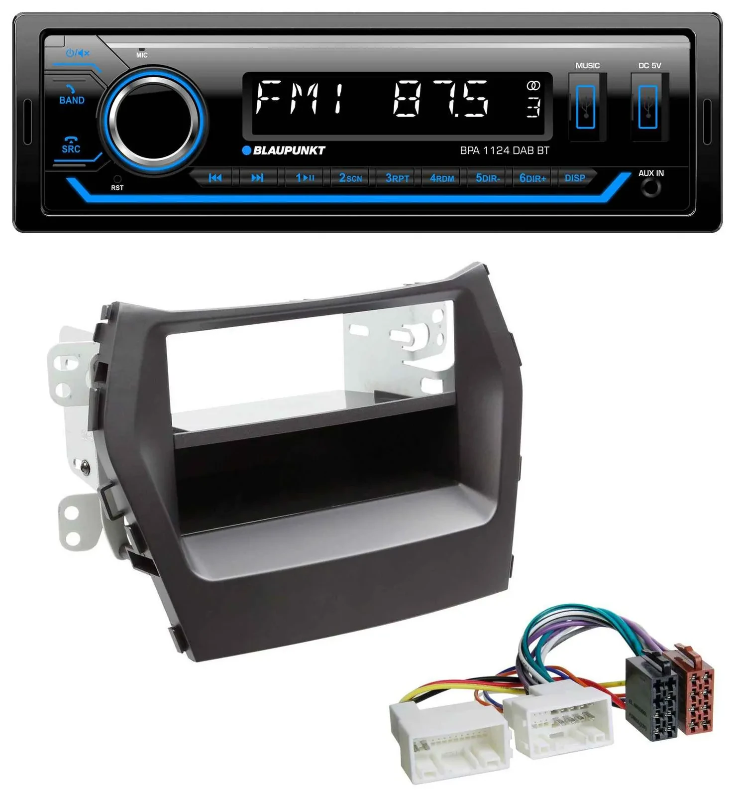 Автомагнитола для Hyundai Santa Fe (с 2012) Blaupunkt Bluetooth USB DAB MP3