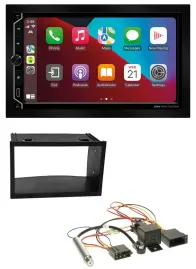 Автомагнитола ESX 2-DIN, DAB, USB, MP3, Bluetooth (для VW Golf 4/Passat/Polo/T4/Fox), ISO