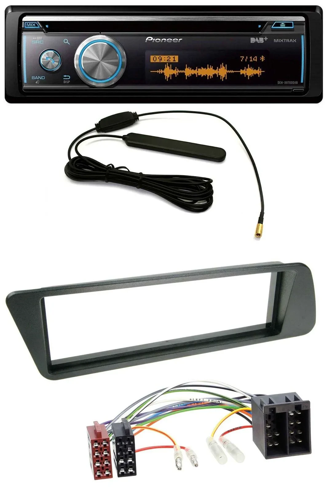 Автомагнитола Pioneer CD/USB/Bluetooth/DAB/MP3 для Peugeot 306