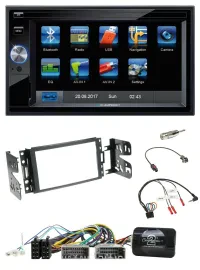 Blaupunkt SD USB TMC Bluetooth 2DIN Lenkrad Navigation für Jeep Grand Cherokee 2