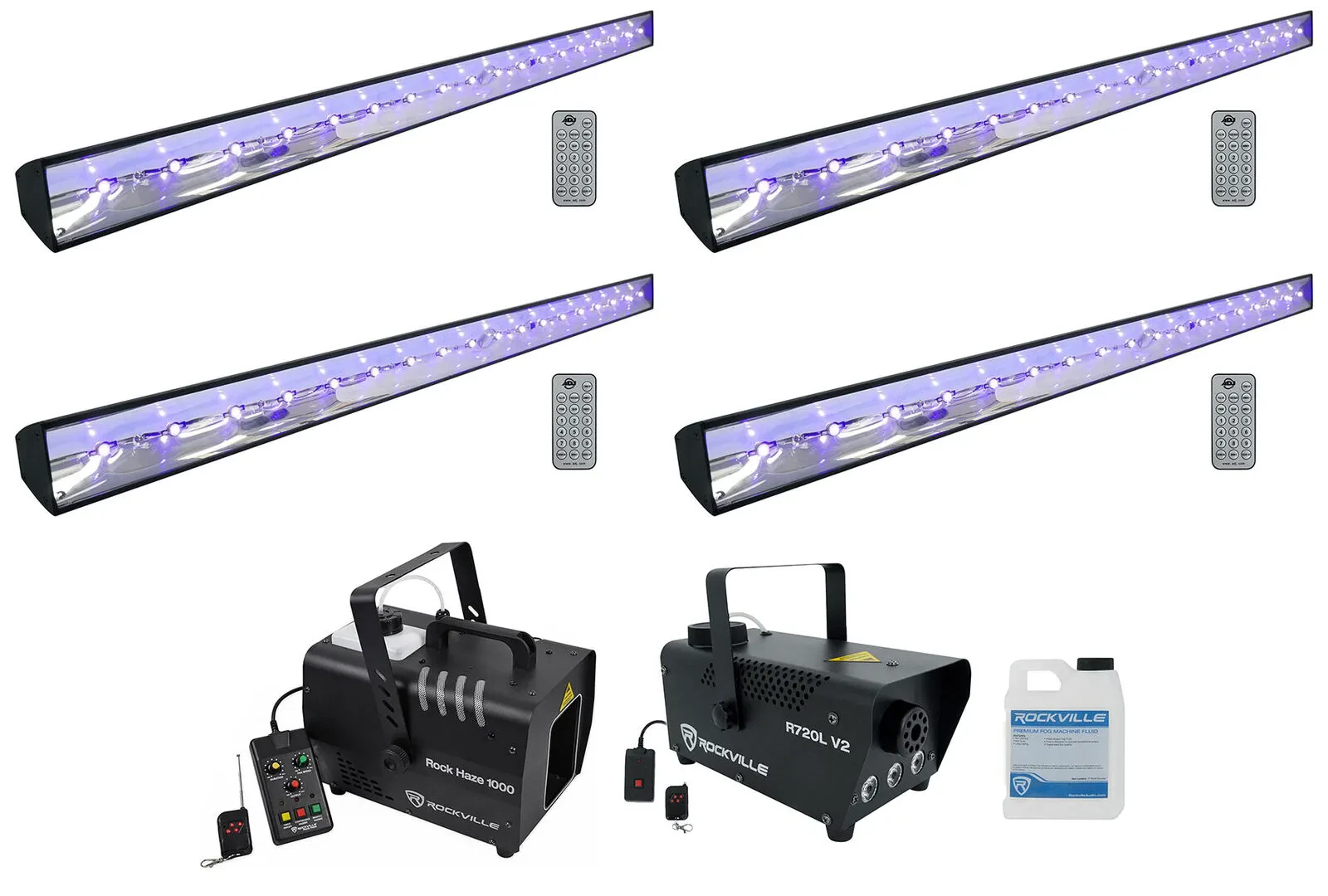 Комплект светового оборудования American DJ ECO BAR UV DMX+R720L V2+ROCKHAZE