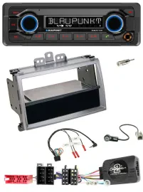 Blaupunkt MP3 Bluetooth USB Lenkrad Autoradio für Hyundai i20 ISO 2009-2011 silb