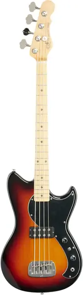 Бас-гитара G&L Fullerton Deluxe Fallout Short Scale 3-tone Sunburst