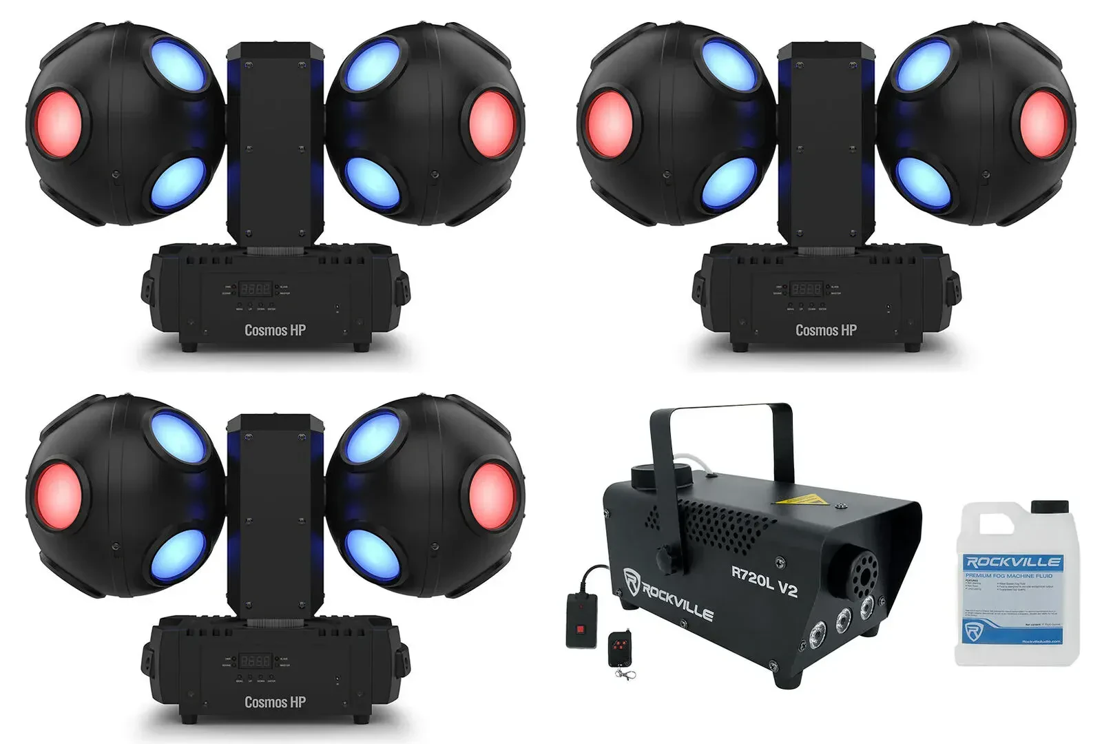 Комплект светового оборудования Chauvet DJ Cosmos HP RGBW LED DMX с дым-машиной