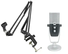 AKG ARA C22 USB Condenser Microphone+Mic Boom Arm For Recording/Podcast/Gamer