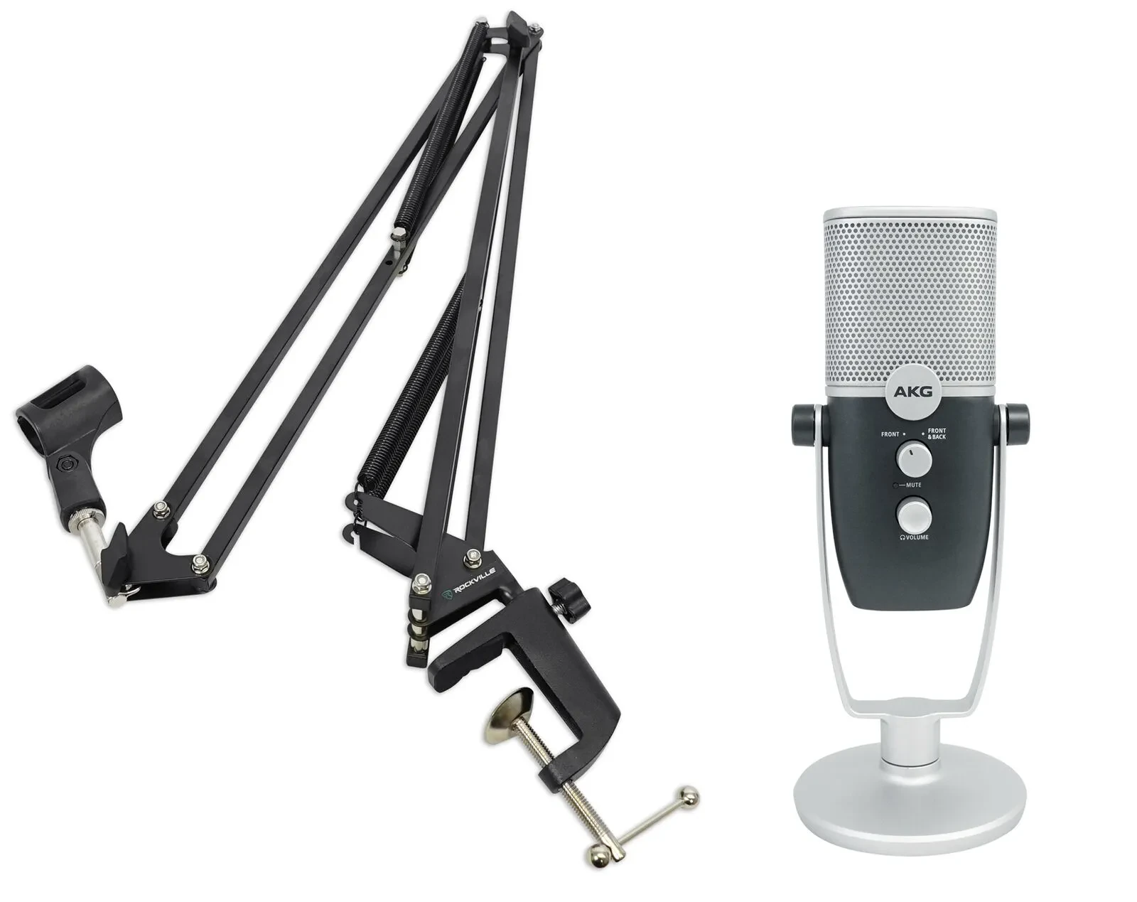 AKG ARA C22 USB Condenser Microphone+Mic Boom Arm For Recording/Podcast/Gamer