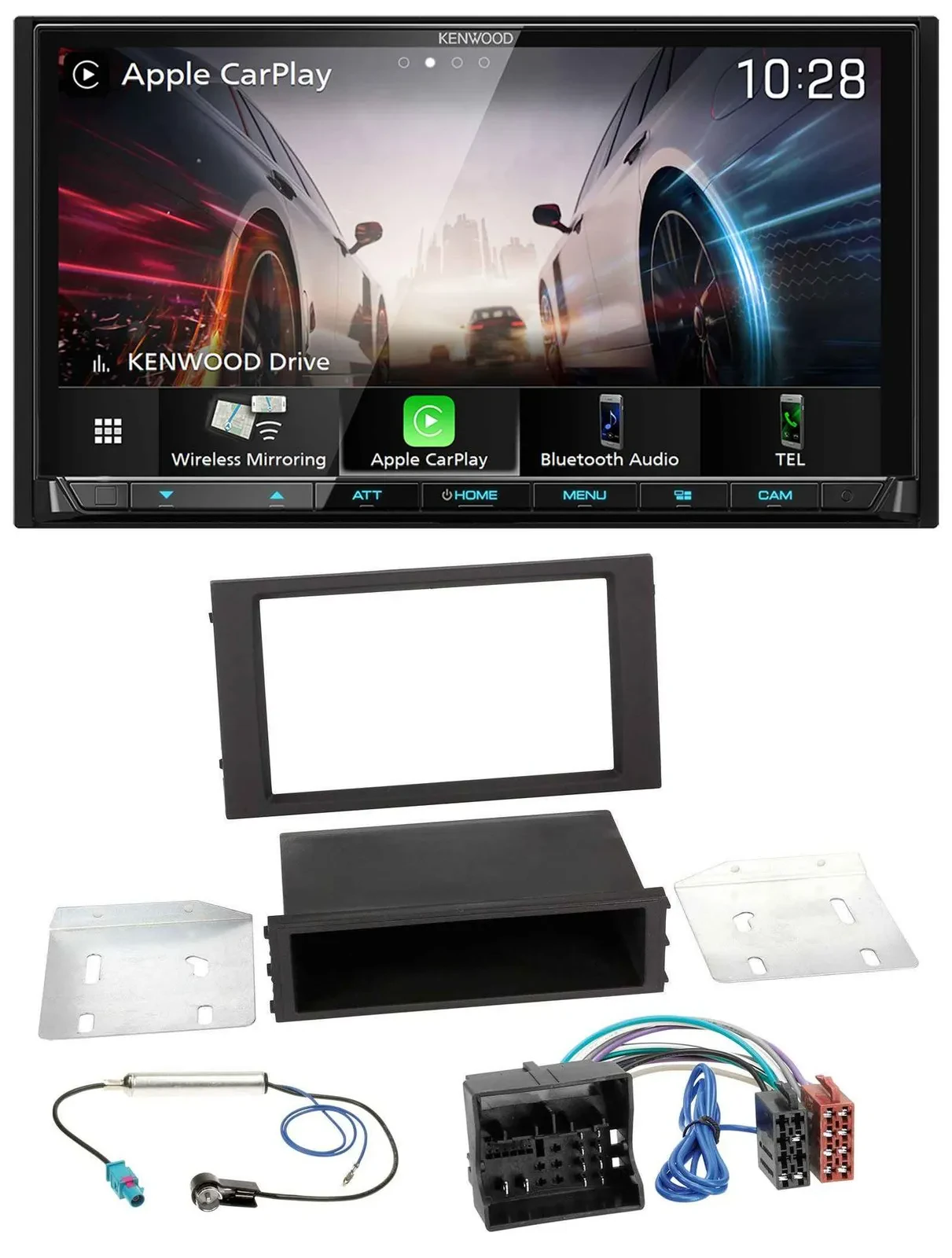 Kenwood MP3 2DIN USB DAB Bluetooth Autoradio für Seat Leon (ab 2014)