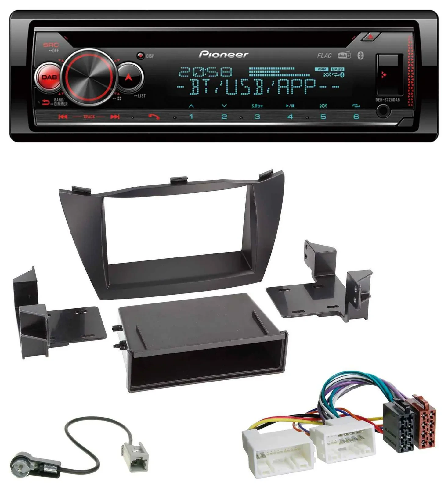 Автомагнитола для Hyundai ix35 (LM, 2010–2013) Pioneer CD/MP3, DAB, Bluetooth, USB