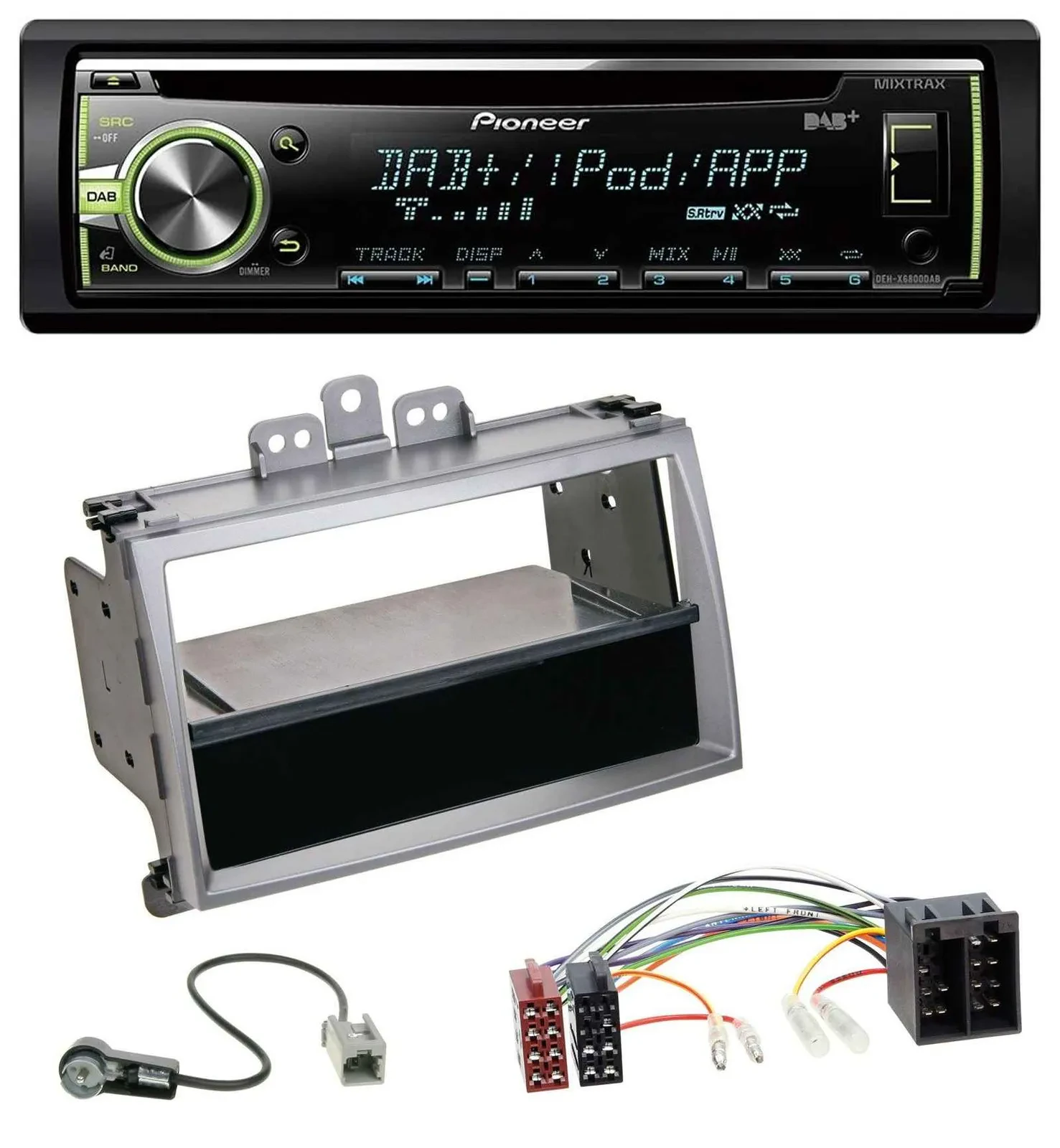Pioneer DAB USB MP3 AUX CD Autoradio für Hyundai i20 (08-11) Ablagefach