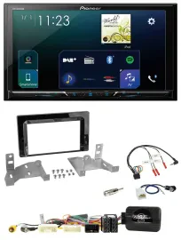 Pioneer Lenkrad Bluetooth USB 2DIN DAB Autoradio für Toyota Aygo AB7 ab 22 klavi