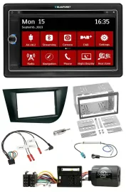 Blaupunkt TMC USB Lenkrad Bluetooth DAB 2DIN Navigation für Seat Leon 2005-2009