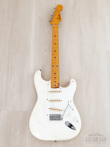 Электрогитара Fender Stratocaster 1957 Vintage Reissue ST57-65 SSS Olympic White w/gigbag Japan 1982