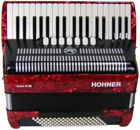 Аккордеон Hohner Bravo III 96 Red