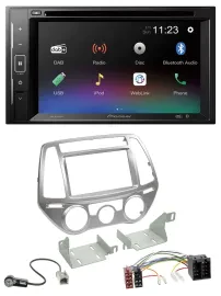 Pioneer Bluetooth MP3 USB 2DIN DAB DVD Autoradio für Hyundai i20 12-14 man. Klim