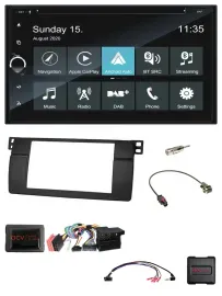 Blaupunkt 2DIN Lenkrad TMC Bluetooth USB DAB Navigation für BMW 3er 2002-2006 E4