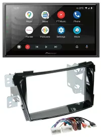 Pioneer USB 2DIN DAB MP3 Bluetooth Autoradio für Hyundai i40 ab 11 VF Klavierlac