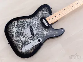 2025 Fender Limited Telecaster Black Paisley, Mint w/ Hangtags, Japan MIJ