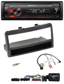 Pioneer DAB 1DIN MP3 Lenkrad USB Autoradio für Ford Mondeo 00-02 schwarz Ablage