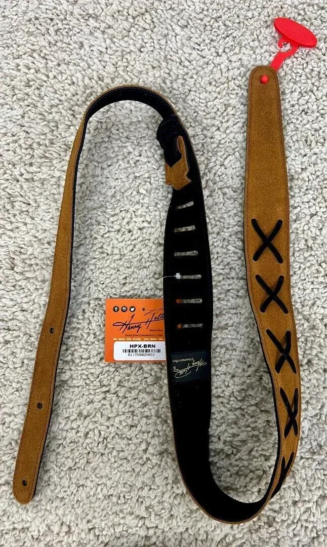 Ремень для гитары Henry Heller HPX-BRN Brown Suede