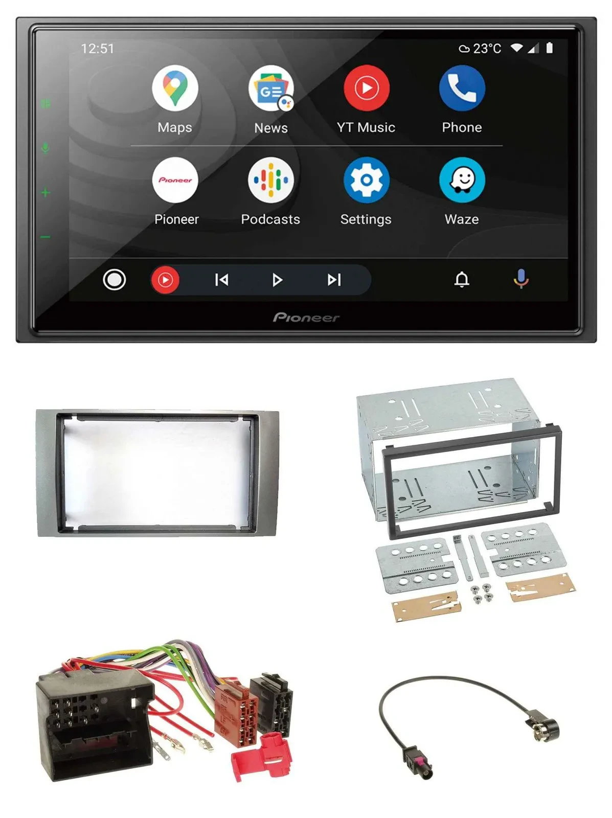 Pioneer USB 2DIN DAB MP3 Bluetooth Autoradio für Ford Kuga Fusion Transit 05-12